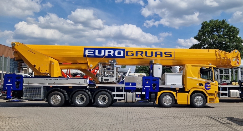 Gelbe 90 m RUTHMANN Hubarbeitsbühhne von Eurogruas