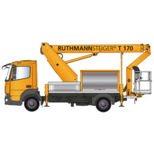 Ruthmann Steiger T 170 Seitenansicht Zeichnung